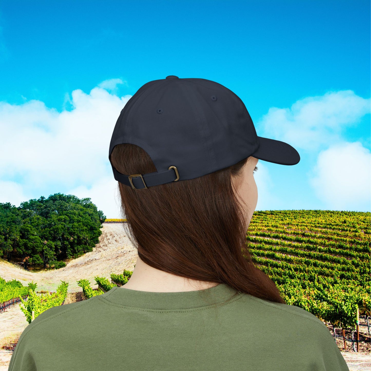 Paso Robles Wine Fanatics Toast Embroidered White Banner Cap