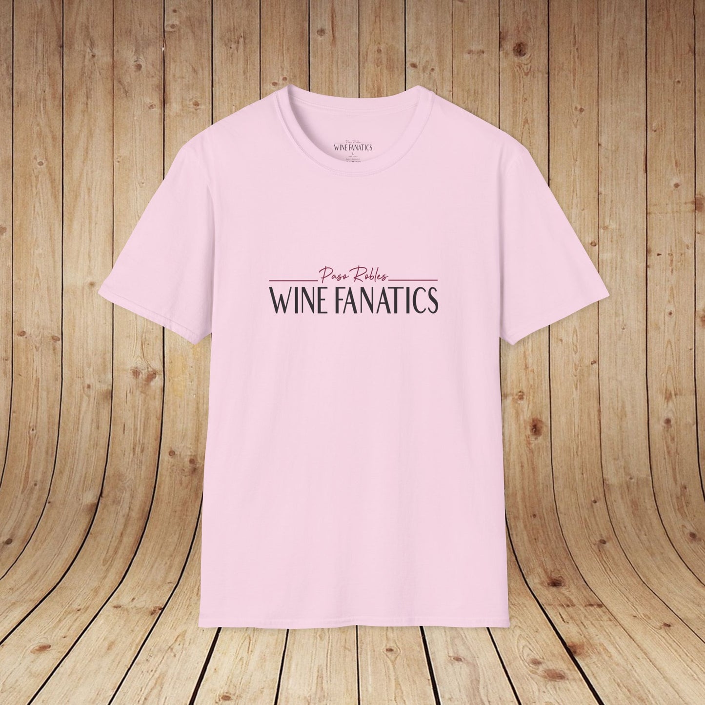 Paso Robles Wine Fanatics Logo Unisex Softstyle T-Shirt