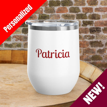 Chill The 4th Out Personalized 12oz Wine Tumbler