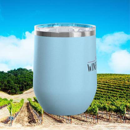 Paso Robles Wine Fanatics Logo 12oz Wine Tumbler
