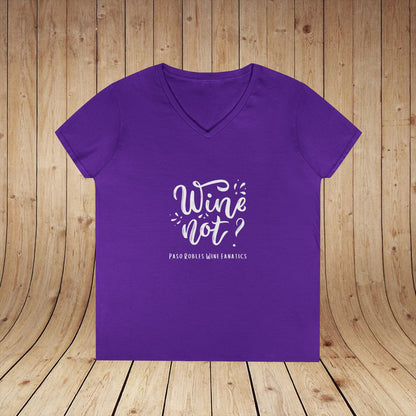 Wine Not? Ladies V-Neck Tee
