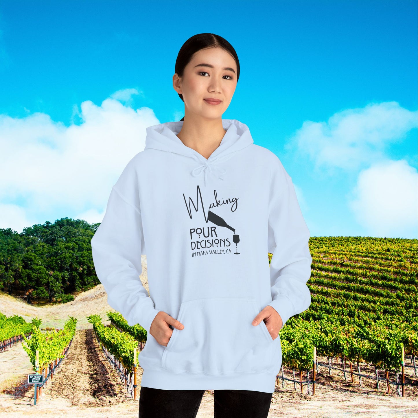 Making Pour Decisions in Napa Valley, CA Hoodie