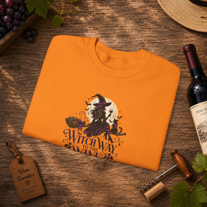 Witch Way To The Wine Sweatshirt