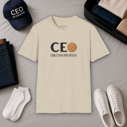 CEO Cork Extraction Officer Unisex Softstyle T-Shirt