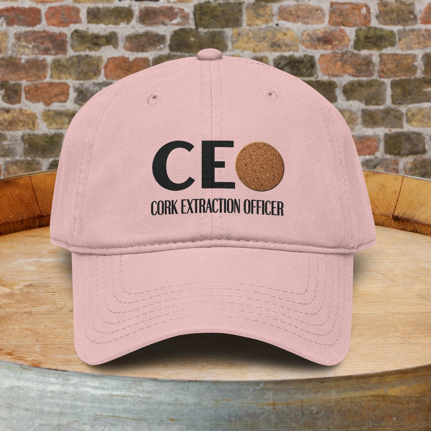 Cork Extraction Officer (CEO) Washed Baseball Cap