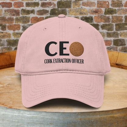 Cork Extraction Officer (CEO) Washed Baseball Cap