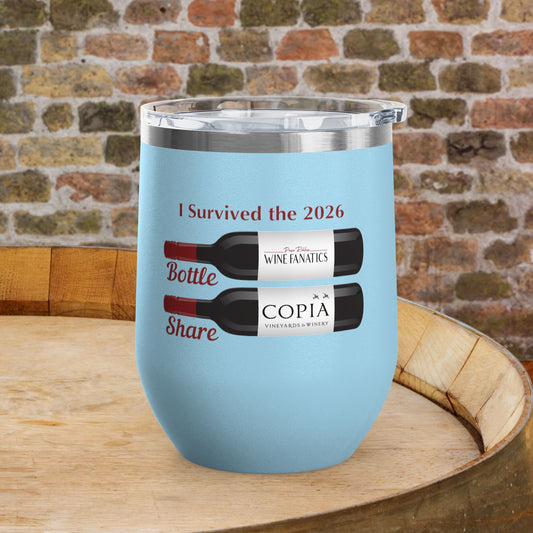 PRWF 2026 Bottle Share Event 12oz Wine Tumbler