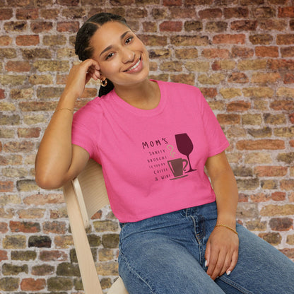 Mom's sanity brought to you by Coffee & Wine Crewneck Tee