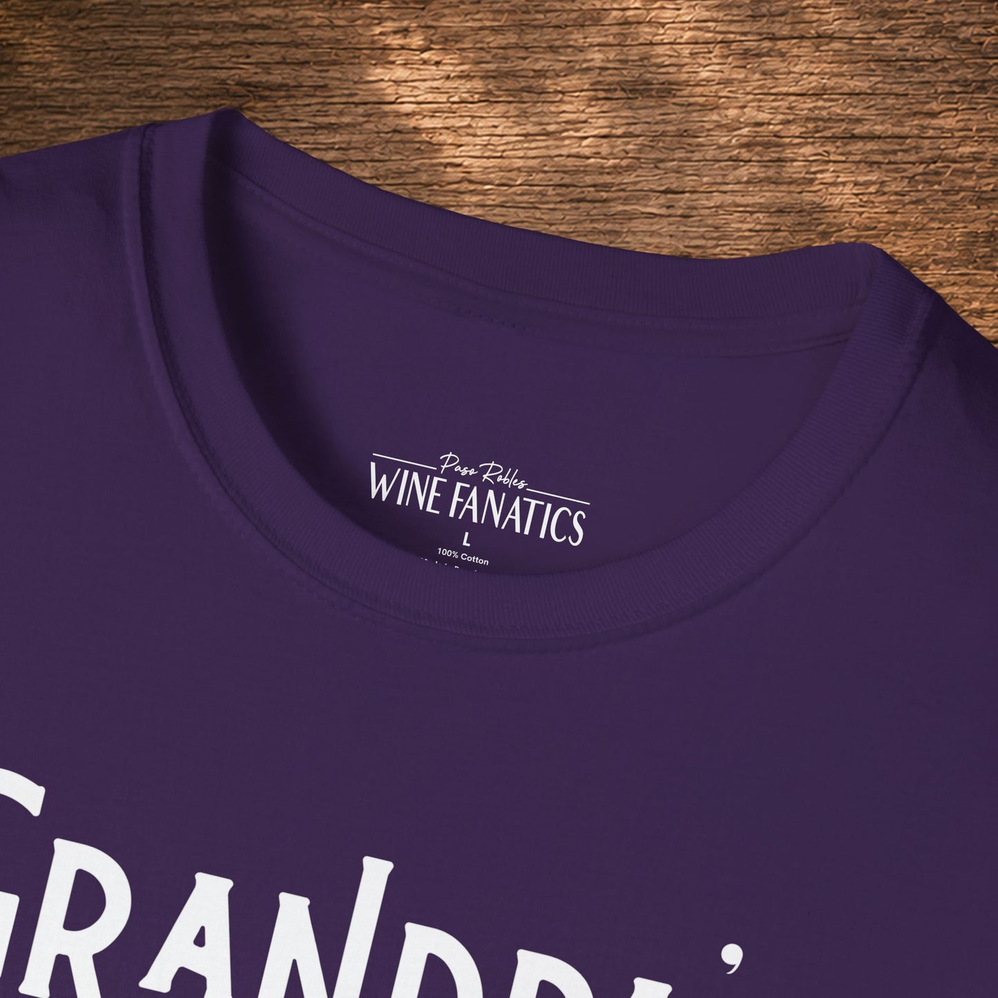 Grandpa's Reason To Wine Personalized Crew Neck T-Shirt