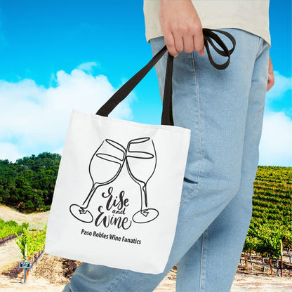 Rise & Wine Tote Bag