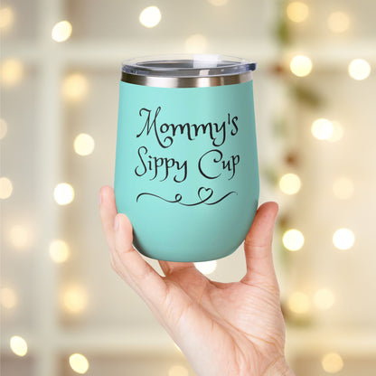 Mommy's Sippy Cup Personalized Wine Tumbler