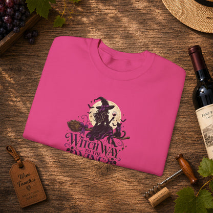 Witch Way To The Wine Sweatshirt