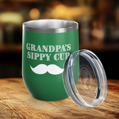 Grandpa's Sippy Cup (mustache) Wine Tumbler