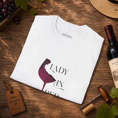 Lady In Red Crewneck Tee