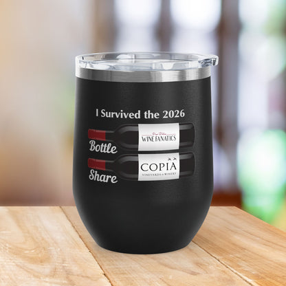 PRWF 2026 Bottle Share Event 12oz Wine Tumbler