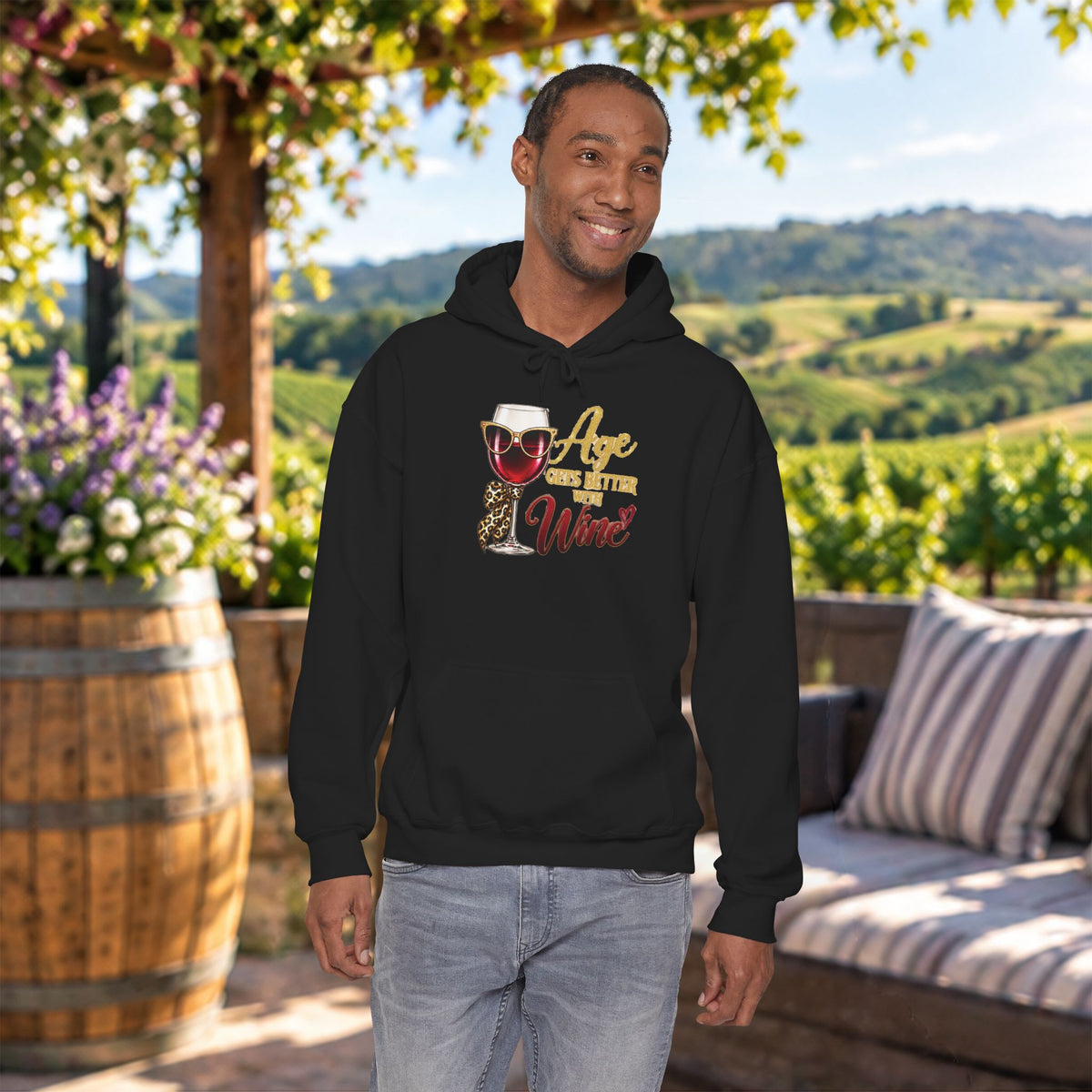 Age Gets Better With Wine Hoodie
