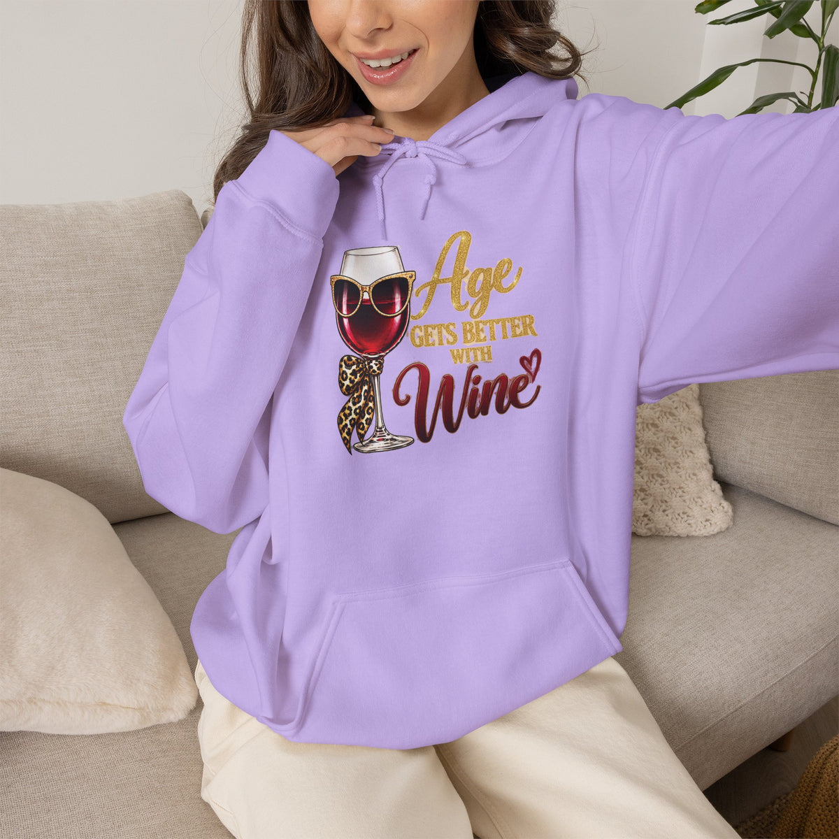 Age Gets Better With Wine Hoodie