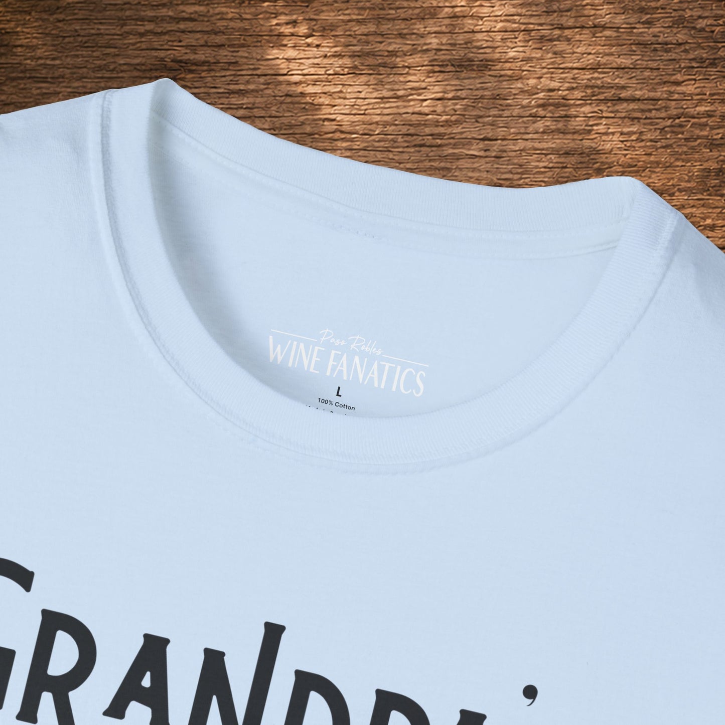 Grandpa's Reason To Wine Personalized Crew Neck T-Shirt