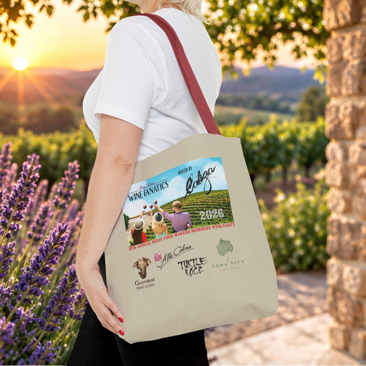 2026 PRWF Commemorative Meet Your Makers Wine Party Tote Bag