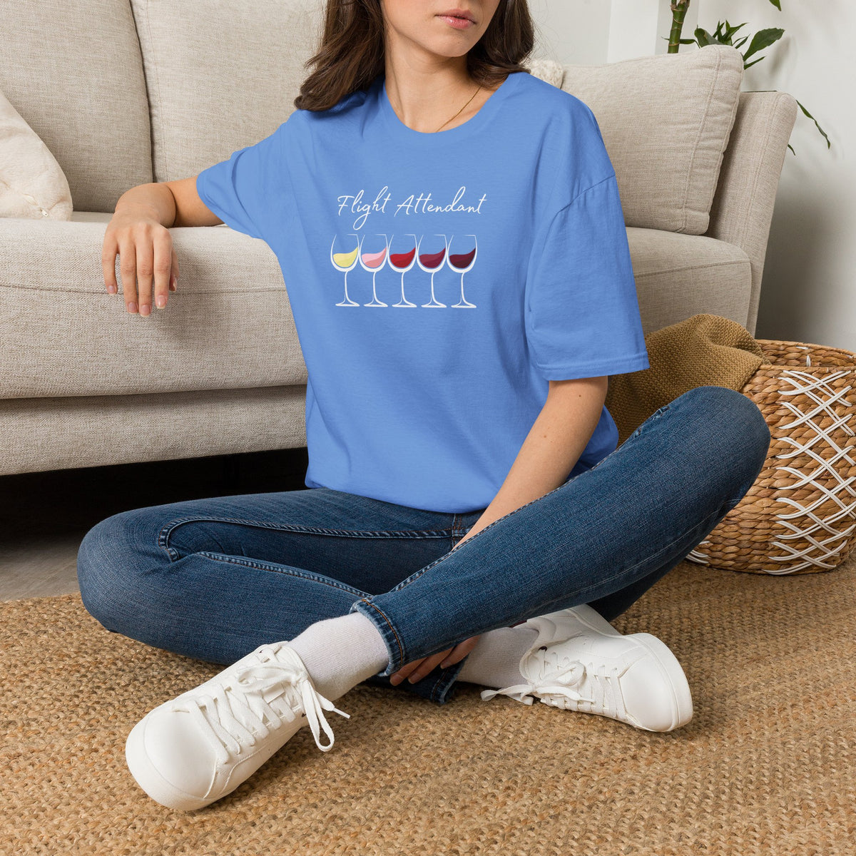 Flight Attendant Crewneck Tee