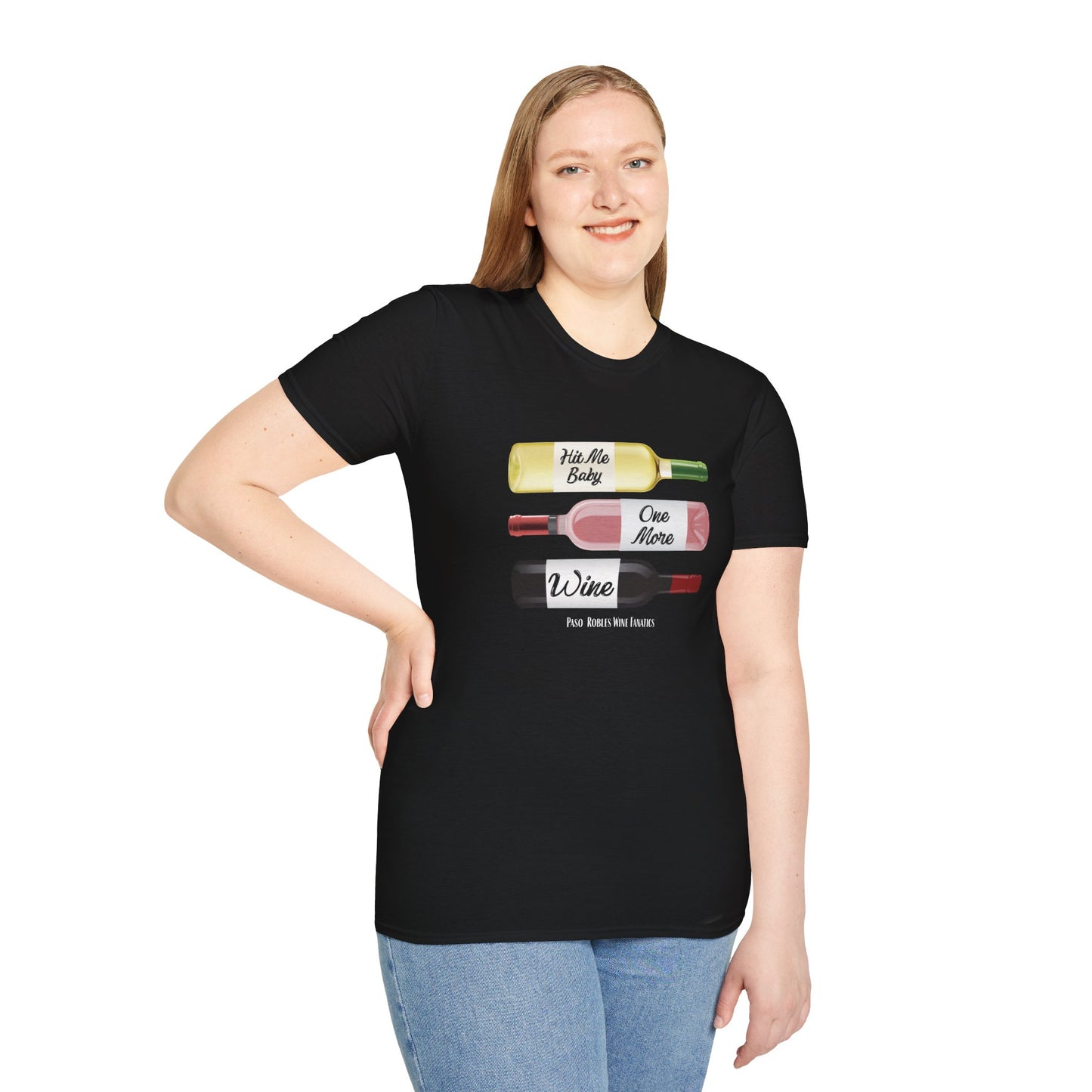 Hit Me Baby One More Wine Unisex Softstyle T-Shirt