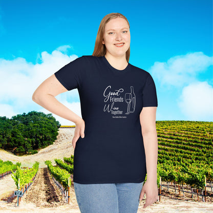Good Friends Wine Together Unisex Softstyle T-Shirt