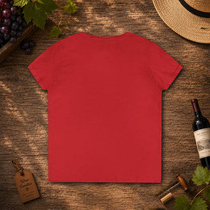 Making Pour Decisions in Temecula, CA Ladies V-Neck Tee