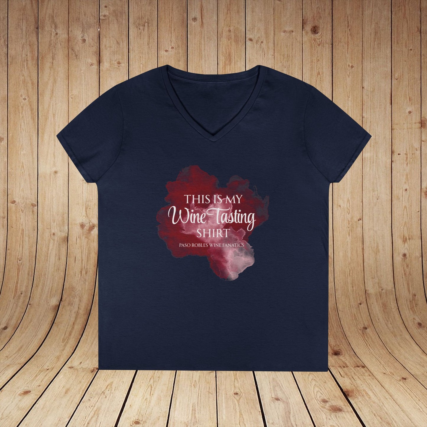 This Is My Wine Tasting Shirt Ladies V-Neck Tee