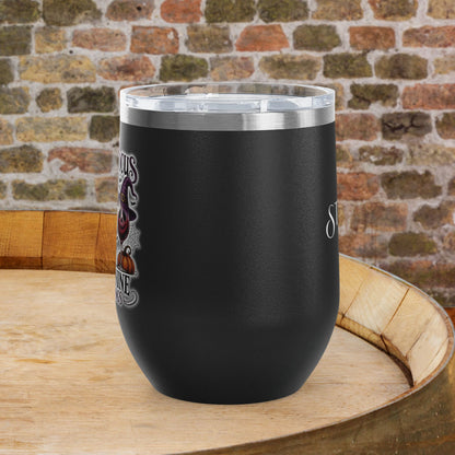 Hocus Pocus I Drink Wine & Know Things 12oz Personalized Wine Tumbler