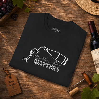 Spitters Are Quitters (wine) Crewneck Tee