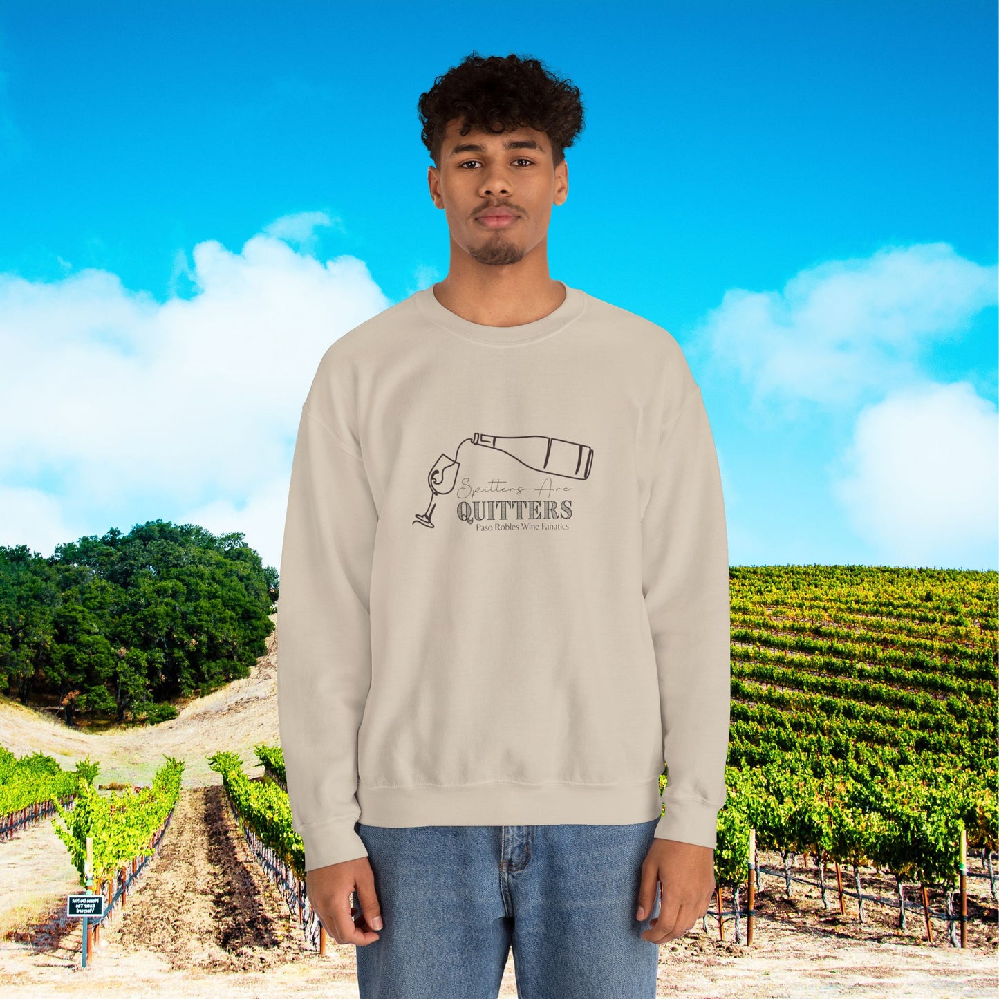 Spitters are Quitters Wine Sweatshirt