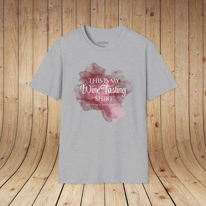 This Is My Wine Tasting Shirt (stain) Unisex Softstyle T-Shirt