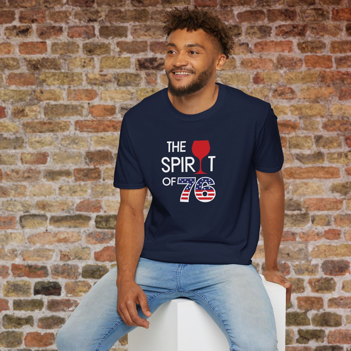 The Spirit of 76 Independence Day Unisex Softstyle T-Shirt