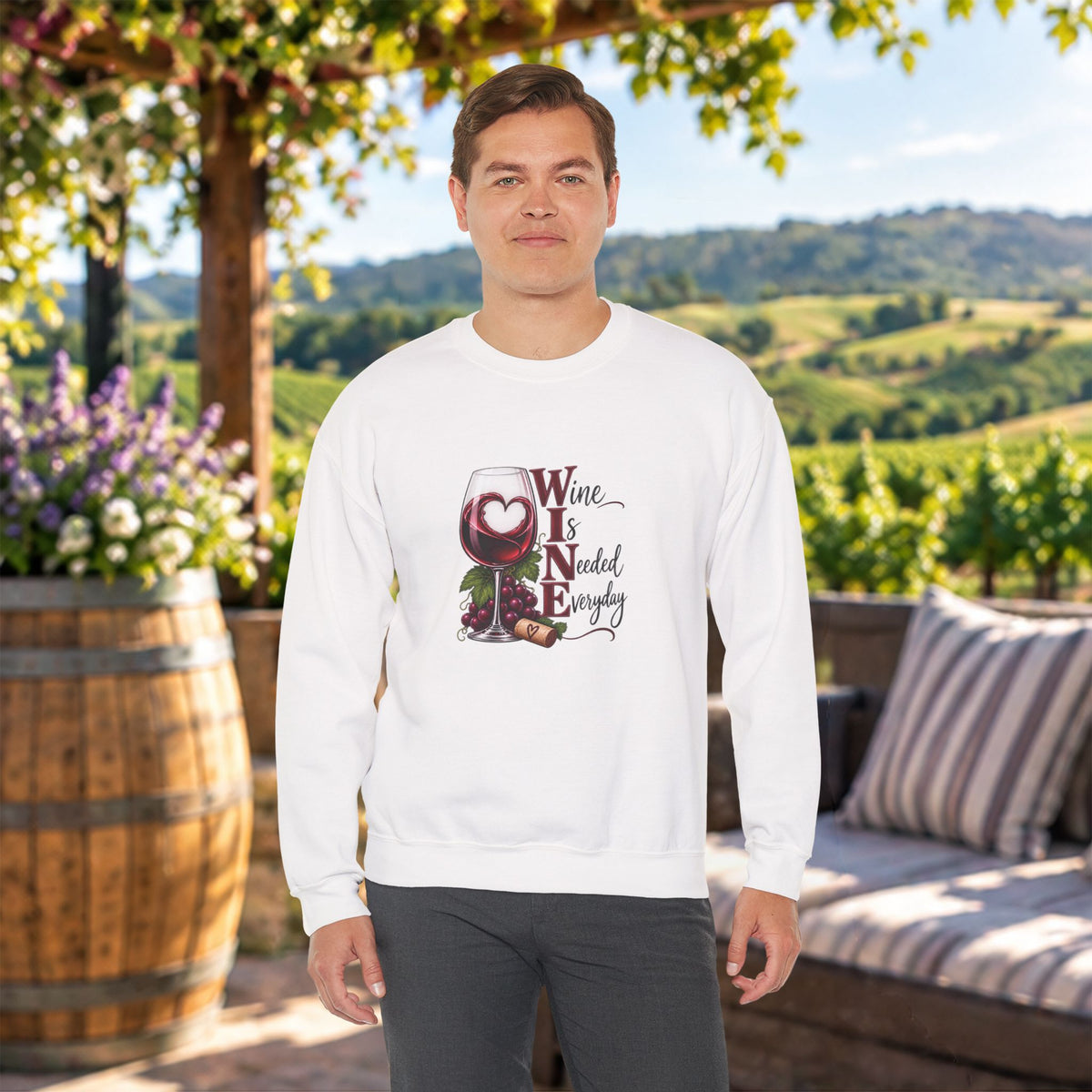 WINE Is Needed Everyday Sweatshirt