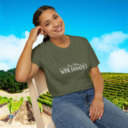 Paso Robles Wine Fanatics Logo Unisex Softstyle T-Shirt