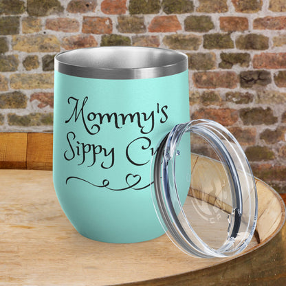 Mommy's Sippy Cup Personalized Wine Tumbler