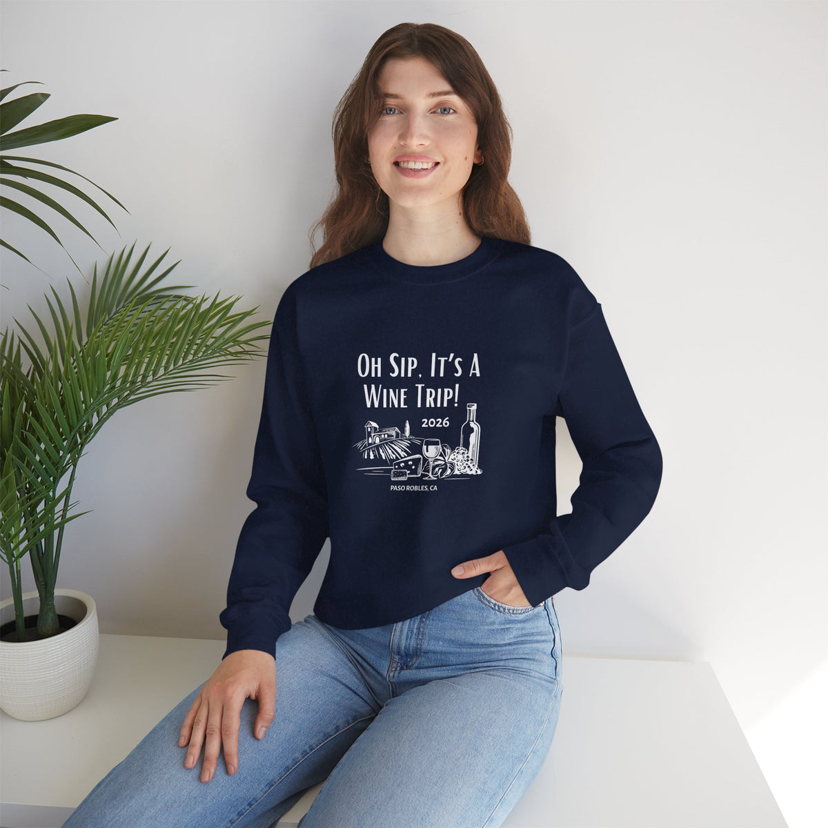 Oh Sip It's A Wine Trip 2025 Personalized Sweatshirt