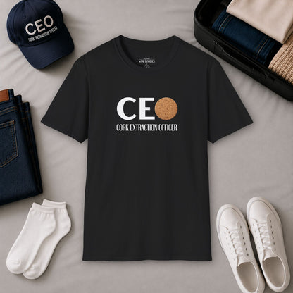 CEO Cork Extraction Officer Unisex Softstyle T-Shirt