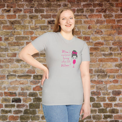 Mom's superpower, turning whine into Wine! Crewneck Tee