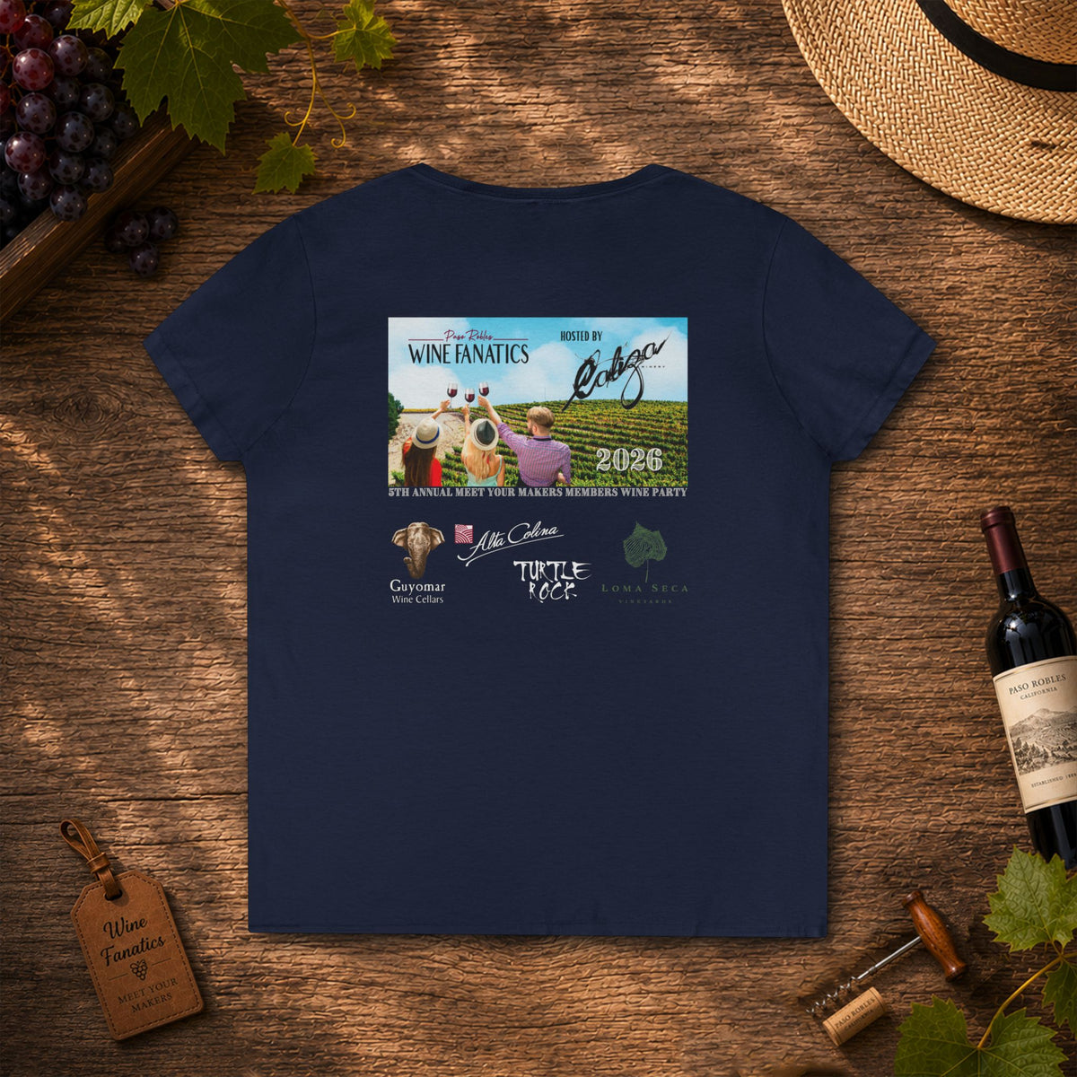 PRWF 2026 Commemorative Meet Your Makers Party Ladies V-Neck T-Shirt