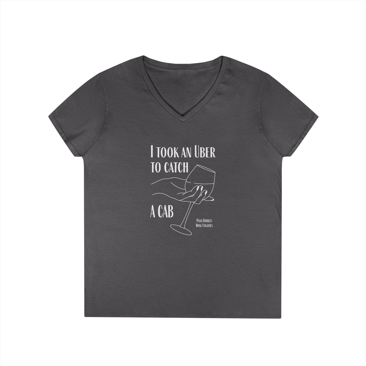 I Took An Uber To Catch A CAB Ladies V-Neck Tee