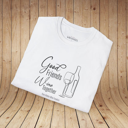 Good Friends Wine Together Unisex Softstyle T-Shirt