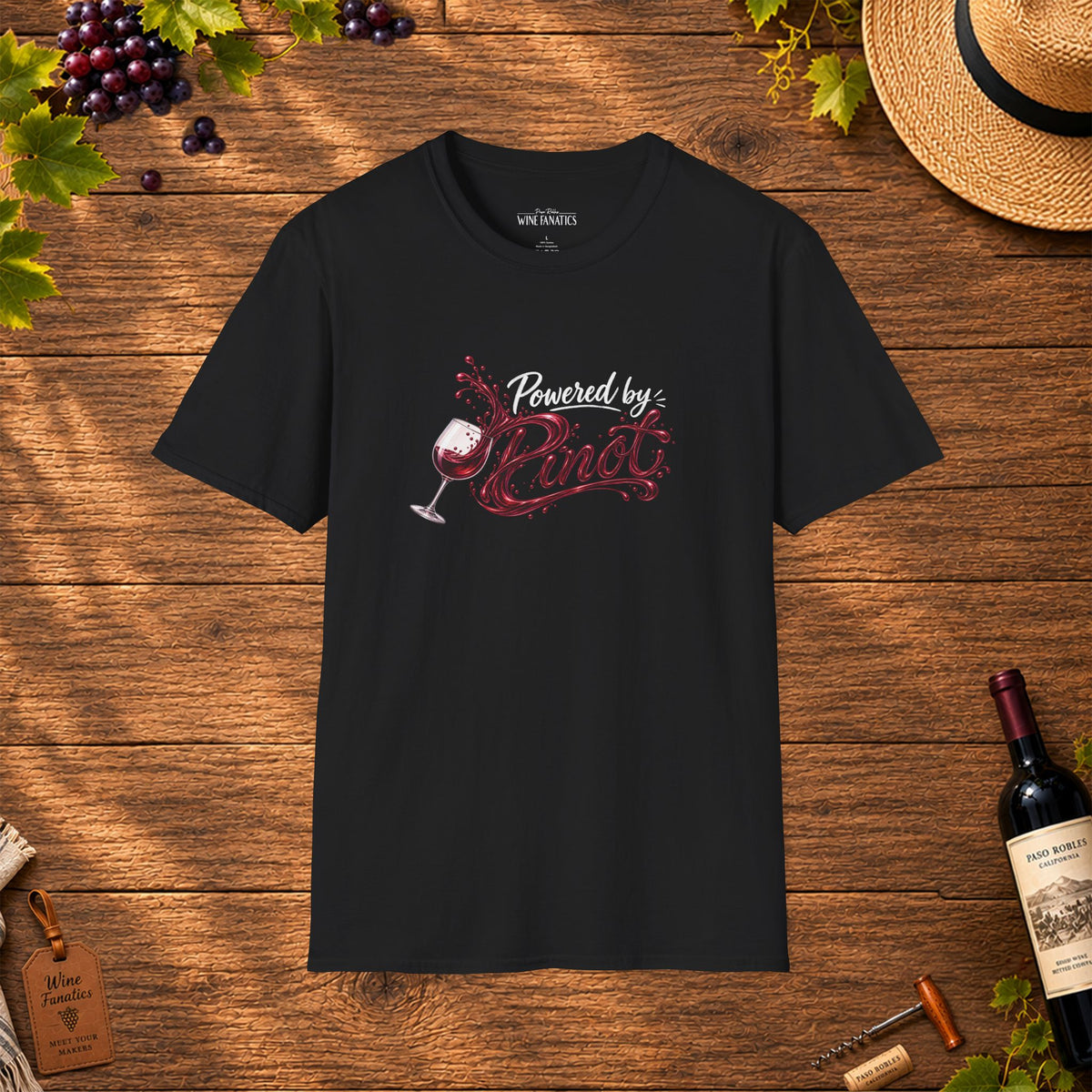 Powered By Pinot Crewneck T-Shirt