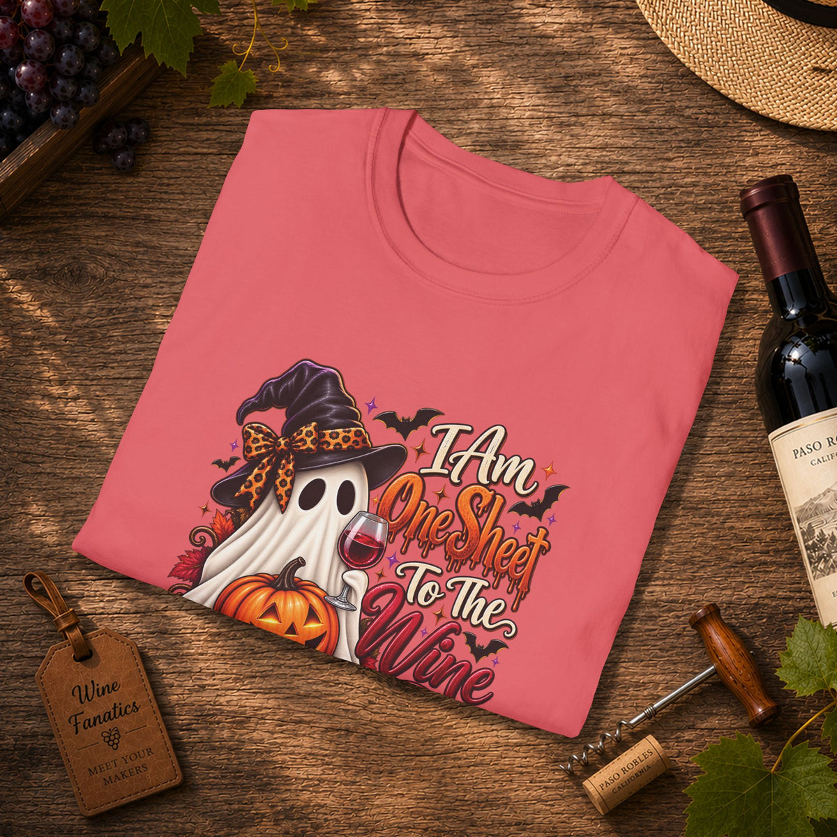 I Am One Sheet To The Wine Unisex Softstyle T-Shirt