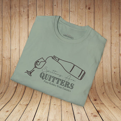 Spitters Are Quitters wine Unisex Softstyle T-Shirt