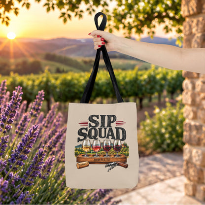 Sip Squad (Mens) Personalized Tote Bag