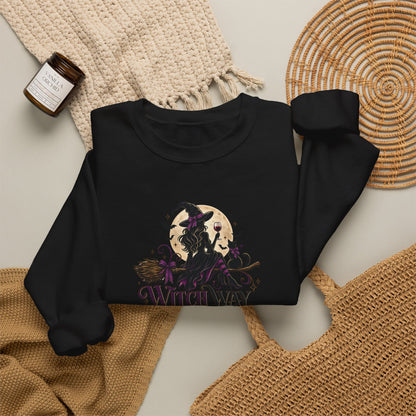 Witch Way To The Wine Sweatshirt