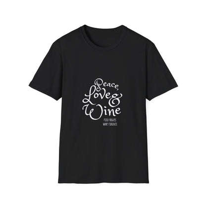 Peace, Love & Wine Unisex Softstyle T-Shirt