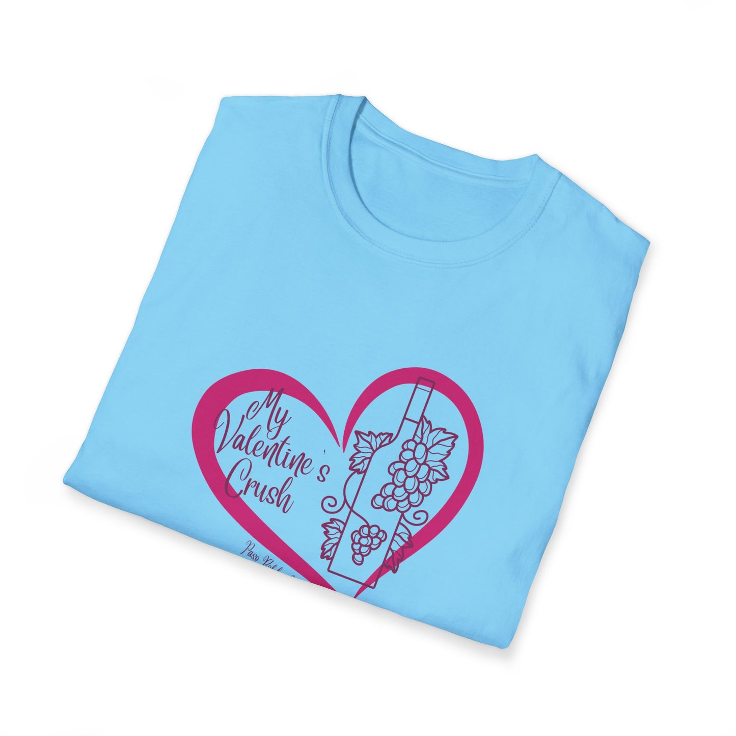 My Valentine's Crush (wine) Unisex Softstyle T-Shirt