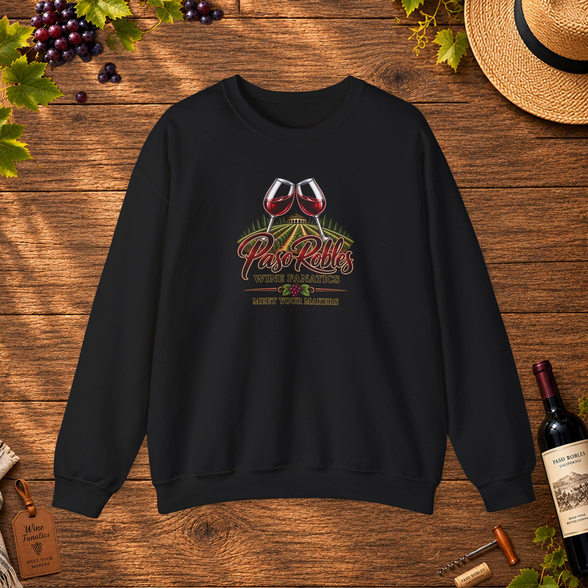 A Toast To Paso Robles Wine Fanatics Sweatshirt